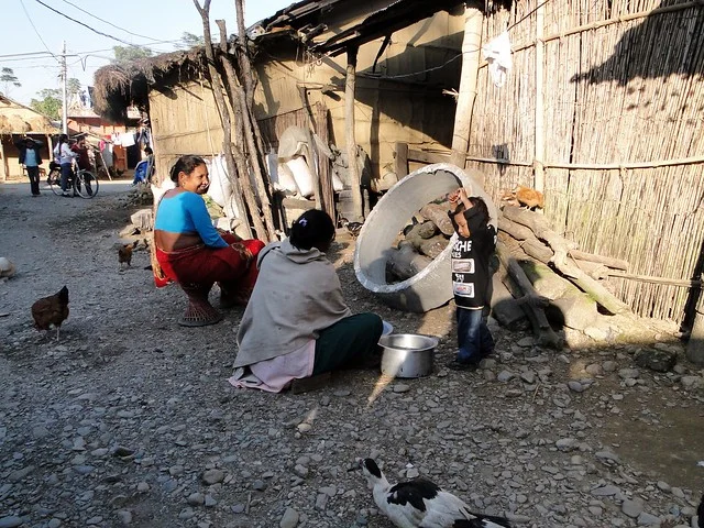 Pueblo Tharu de Chitwan