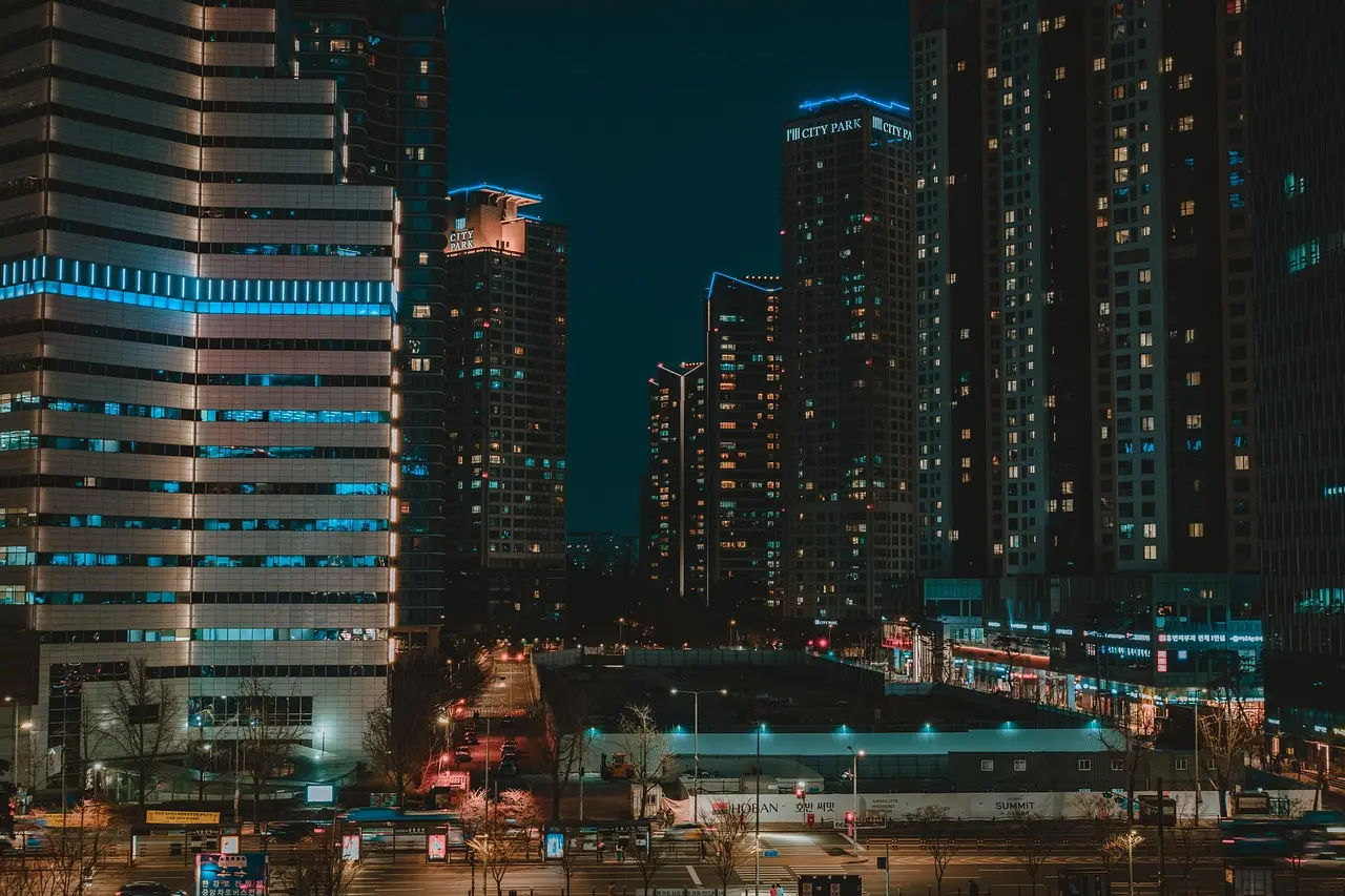 The luminous City of Arts and Sciences in Valencia — a beacon of Spanish innovation and design excellence among must-visit places in Spain. City of Arts and Sciences in Valencia at twilight with illuminated futuristic buildings