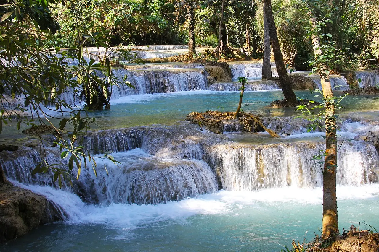 Cataratas de Kuang Si en Luang Prabang, Laos