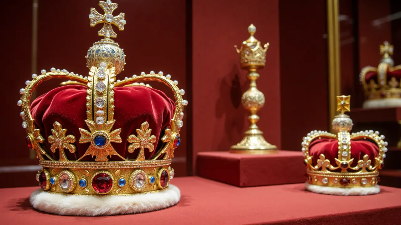 Exhibición de las Joyas de la Corona británicas en la Torre de Londres